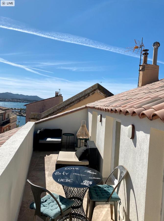Les Nuits Etoilees, Studio Terrasse Apercu Mer, Tres Lumineux, Ac, 100M Du Port Sanary Esterno foto